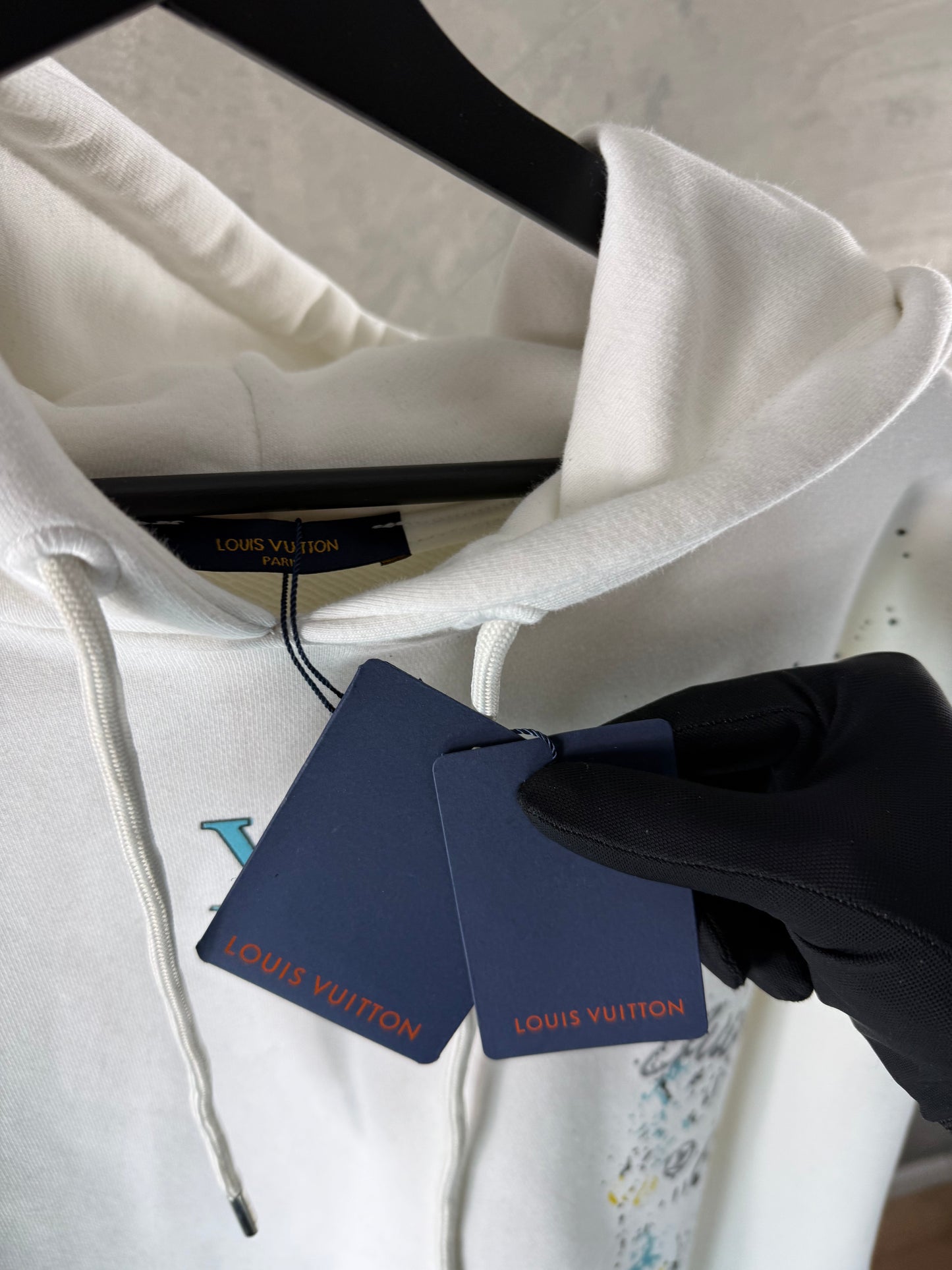 Louis Vuitton White Hudie