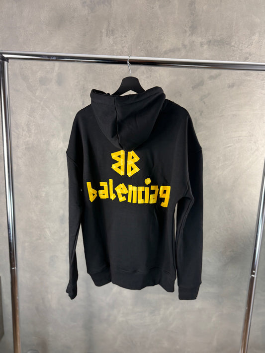 Balenciaga Black Yellow Hudie