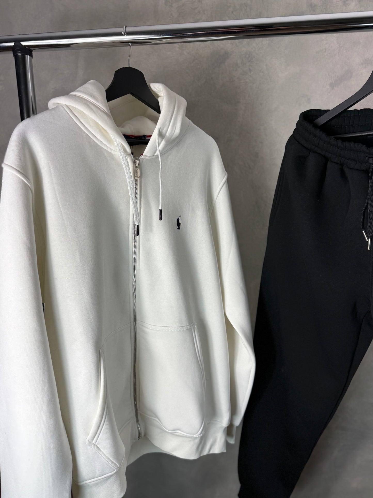Polo Black White Tracksuit