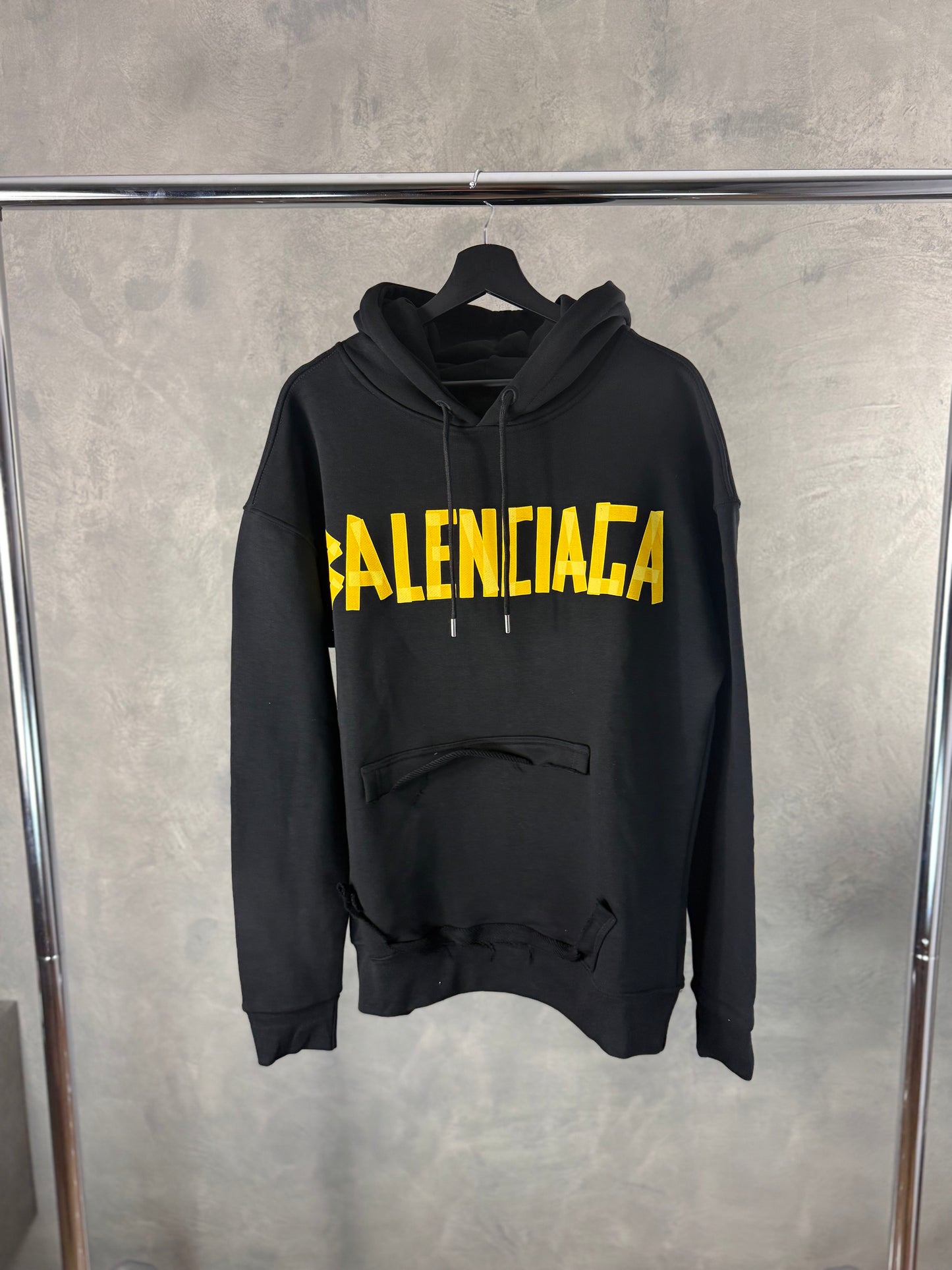 Balenciaga Black Yellow Hudie