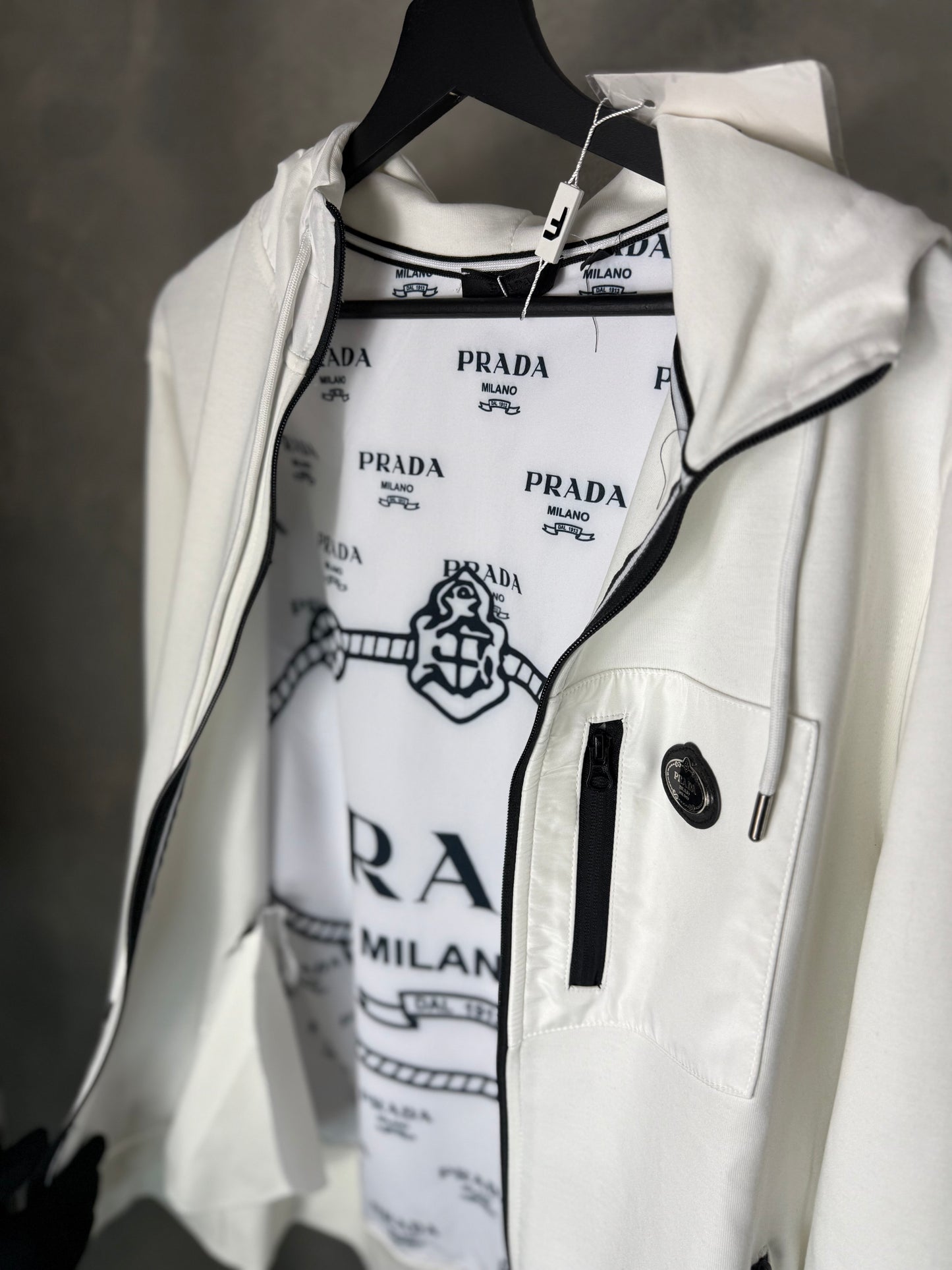 Prada White Tracksuit