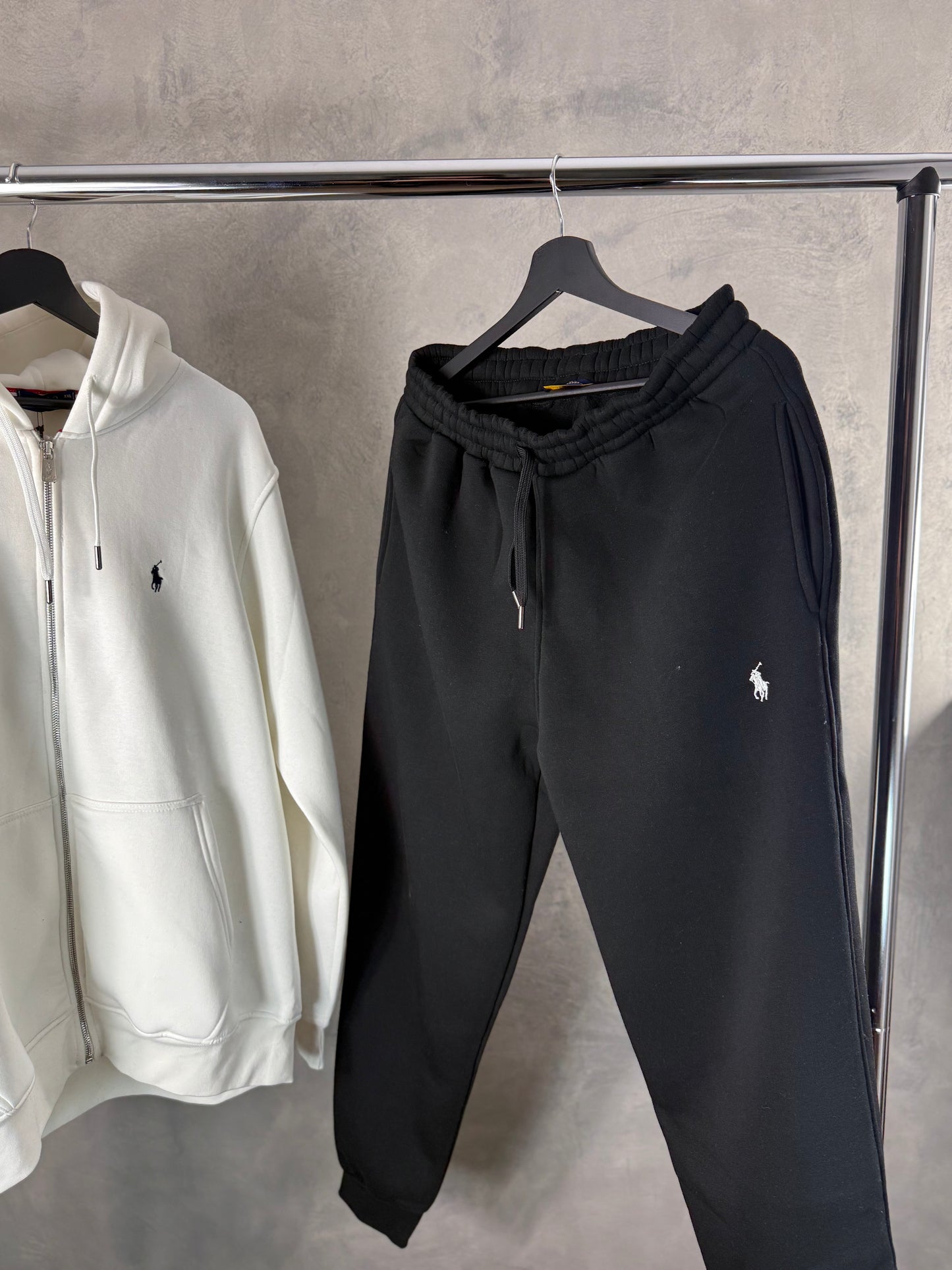 Polo Black White Tracksuit