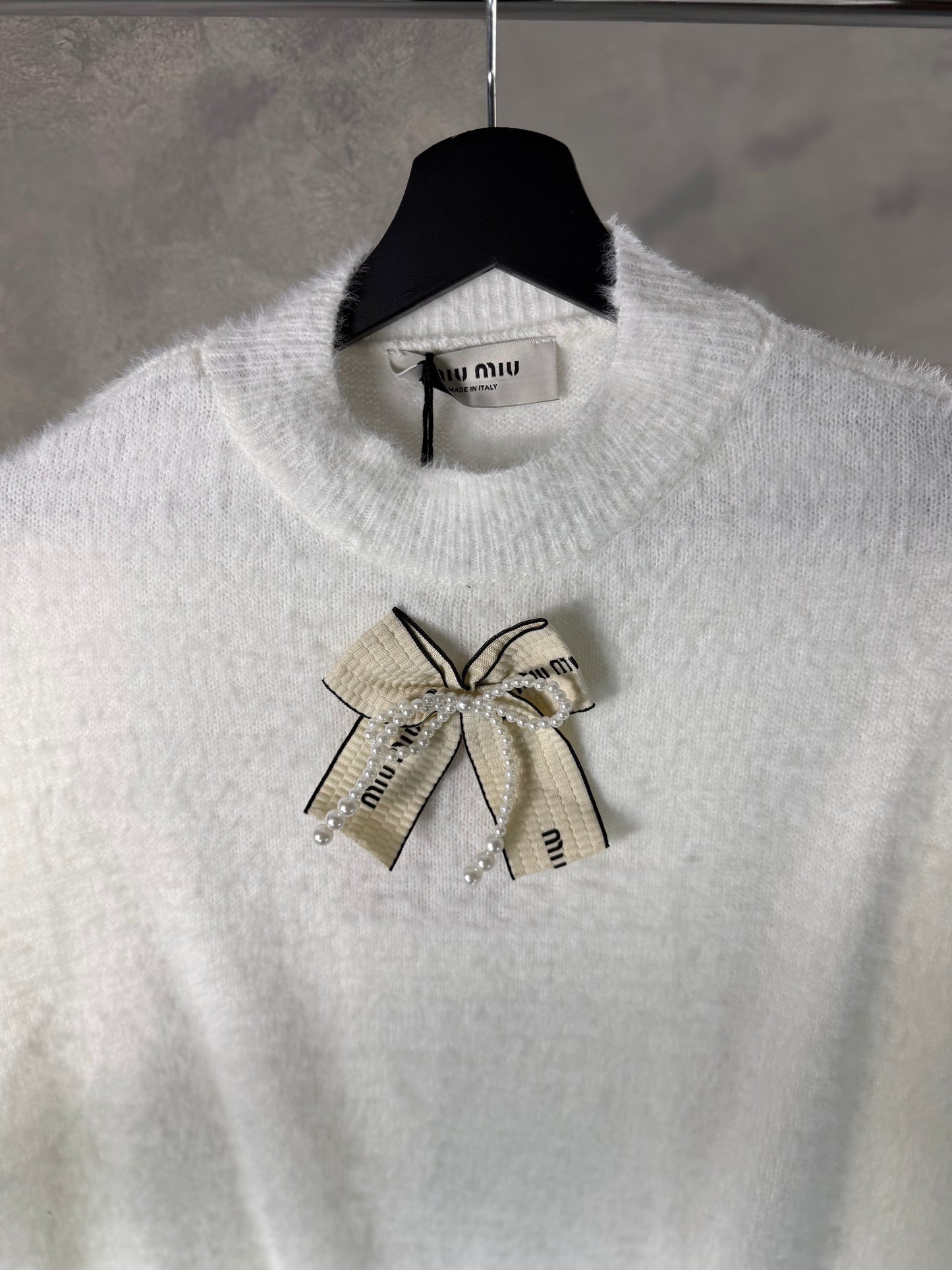 Miu Miu White tie Shirt