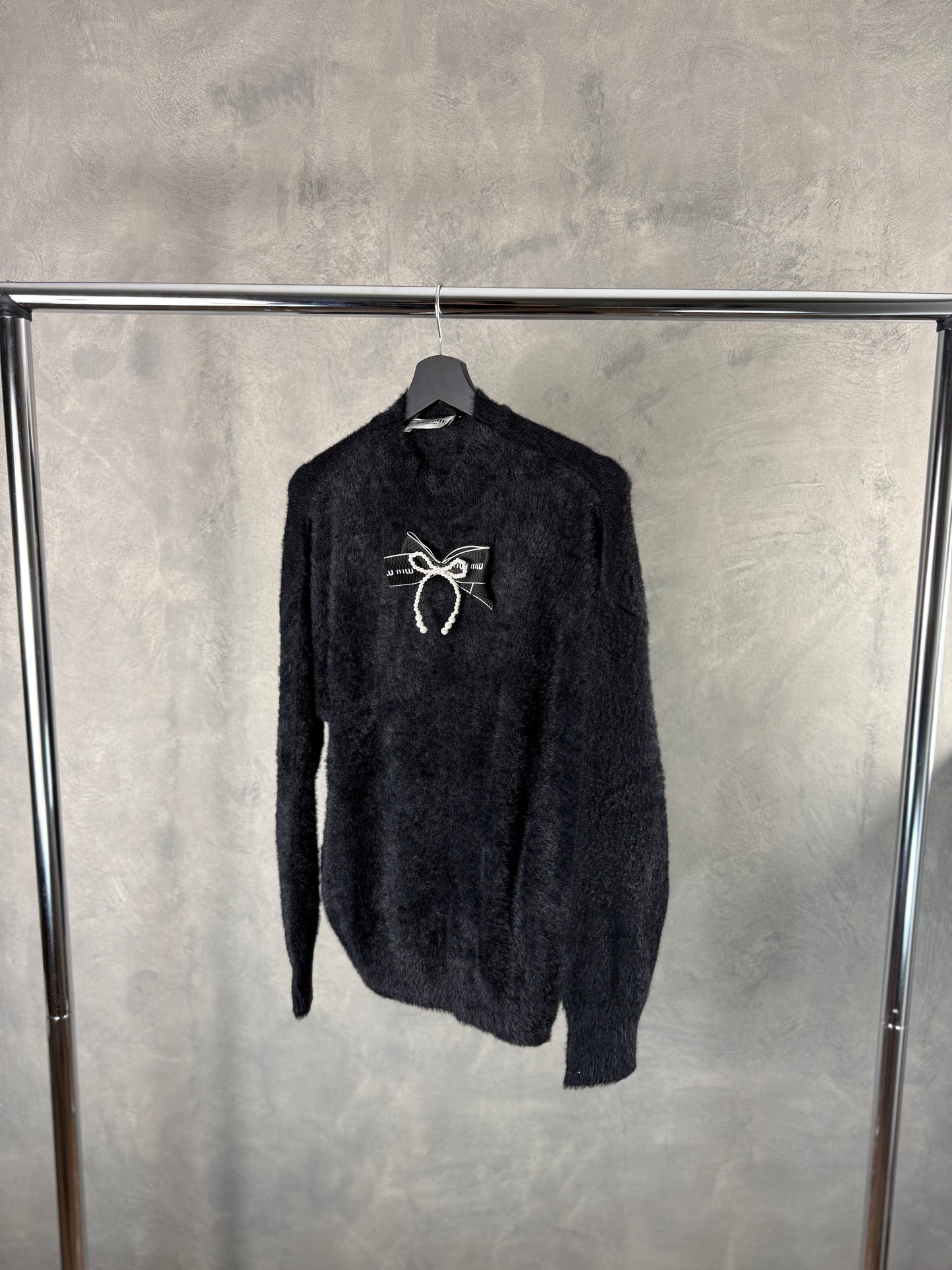 Miu Miu Black tie Shirt